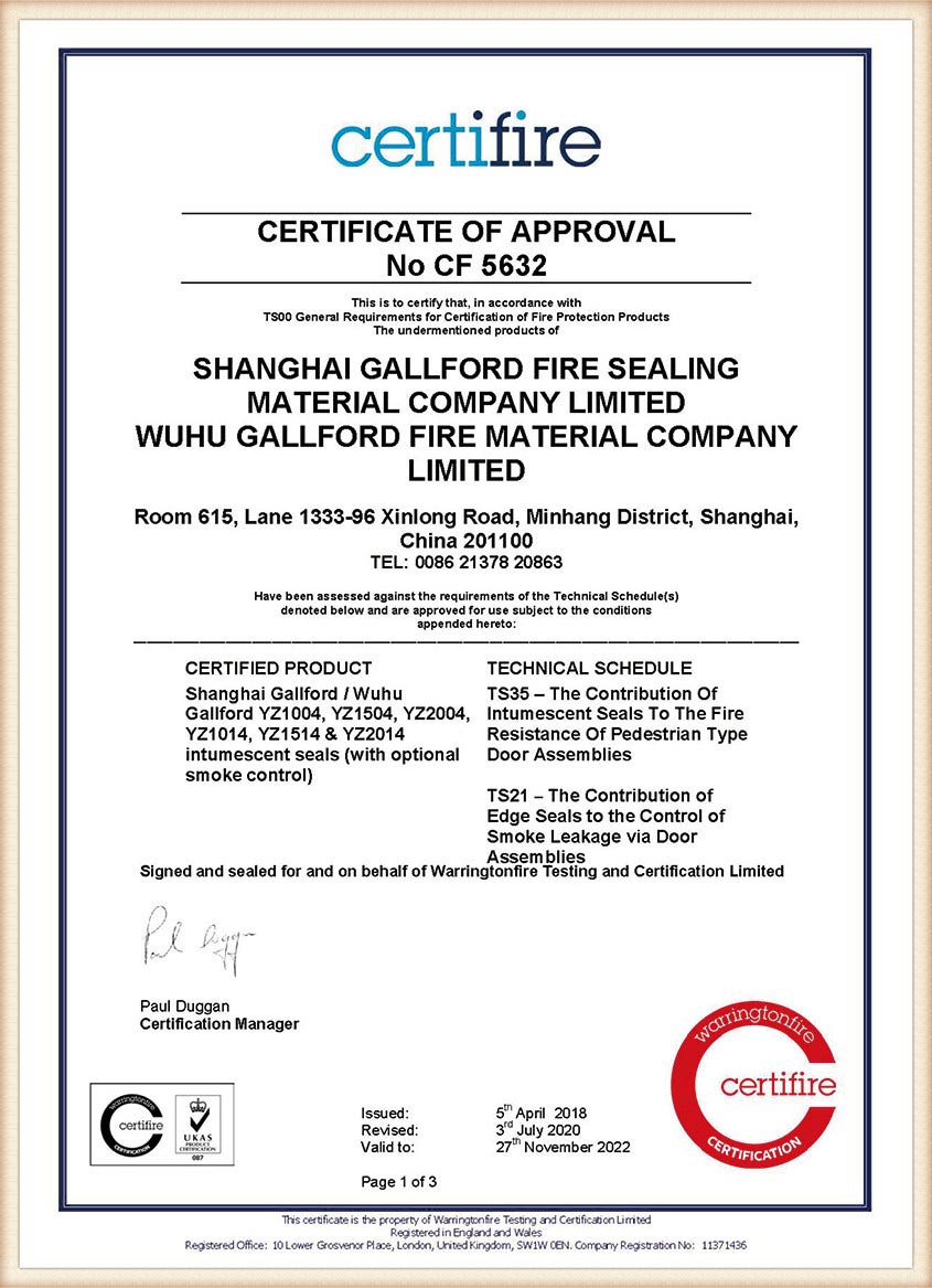 Warrington_fire_protection_certificación